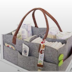 Portable Diaper Satchel Bag, Simple Multifunctional Felt Bag